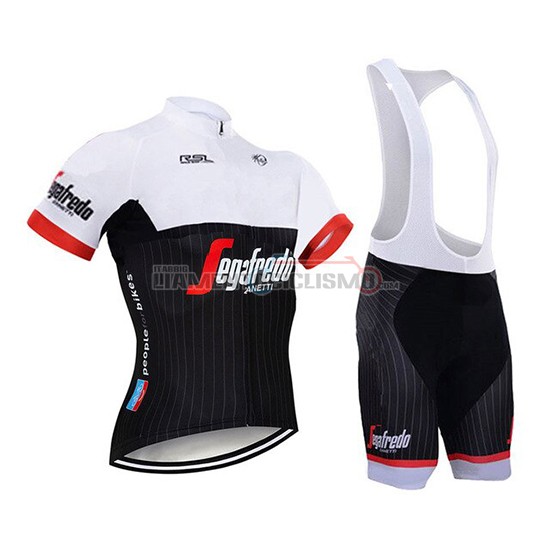 Abbigliamento Ciclismo Segafredo Zanetti Manica Corta 2020 Bianco Nero